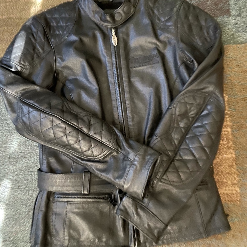 Ladies Leather Triumph Motorcycle Jacket